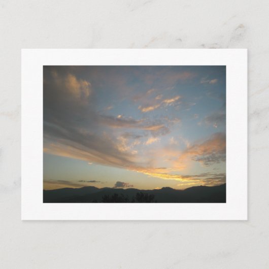 Coucher de soleil sur la carte postale de Medellín (Devant)