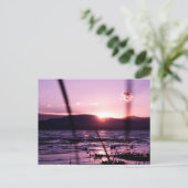 Coucher de soleil sur la carte postale du lac Utah (Debout devant)