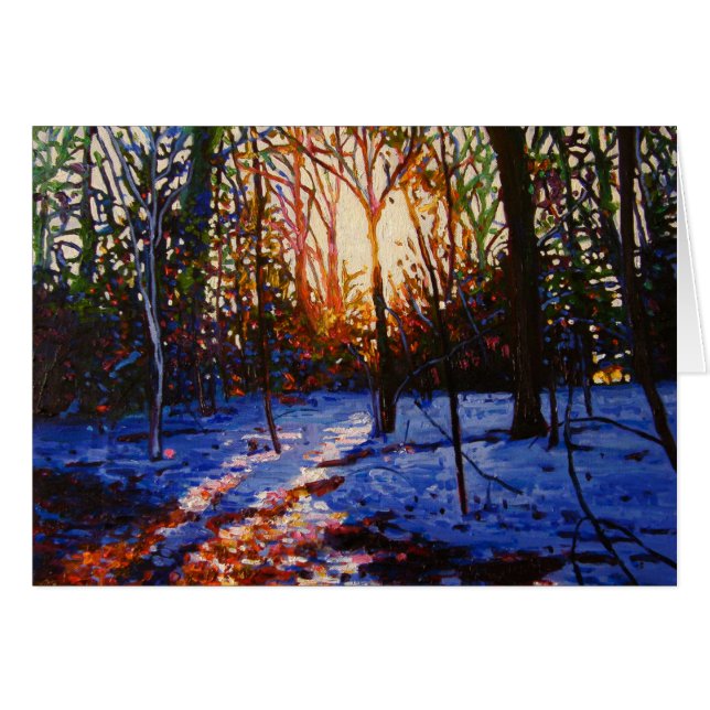 Coucher de soleil sur la neige 2010 (Devant horizontal)