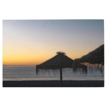 Coucher de soleil sur la plage