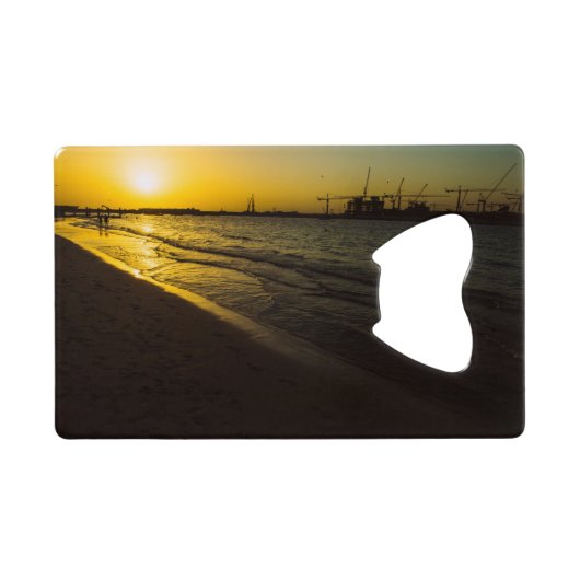 coucher de soleil sur la plage de Dubaï (Dos Horizontal)
