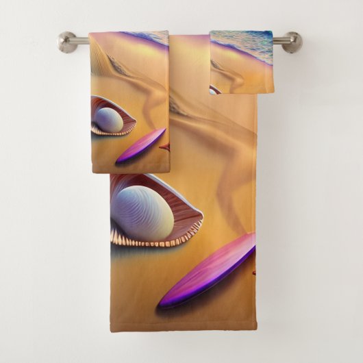 Coucher de soleil sur la plage de l'Imaginaire tro (En situation)