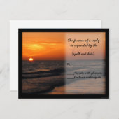 coucher de soleil sur la plage ii rsvp (Devant / Derrière)