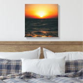 Coucher de soleil sur la plage sur toile (Insitu(Chambre))