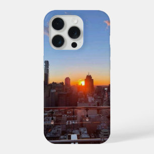 Coucher de soleil sur la skyline de New York City 