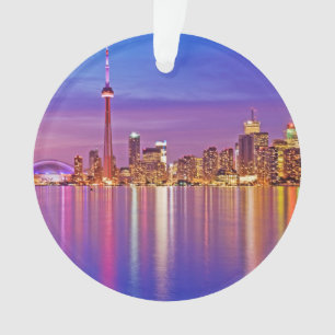 Coucher de soleil sur la skyline de Toronto