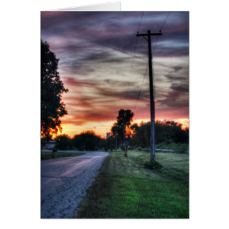 Coucher de soleil sur la Terre noire