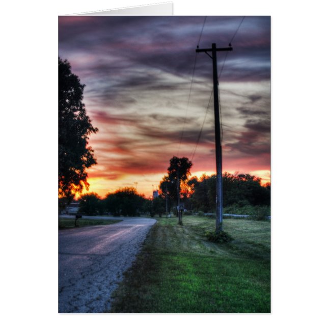 Coucher de soleil sur la Terre noire (Devant)