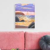 Coucher de soleil sur la toile de la mer (Insitu(Salon))