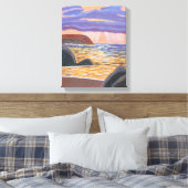 Coucher de soleil sur la toile de la mer (Insitu(Chambre))
