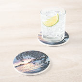 Coucher de soleil sur le Dessous de verre de batea (Côté)