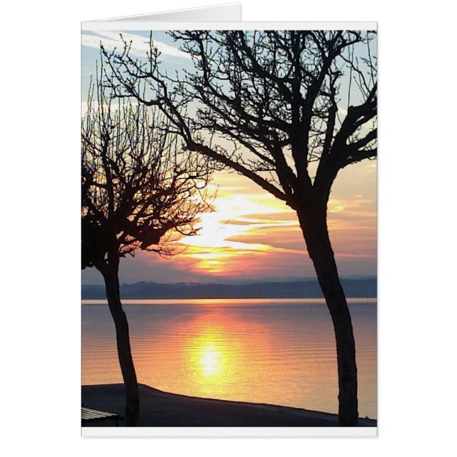 Coucher de soleil sur le lac (Devant)