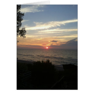 Coucher de soleil sur le lac Michigan