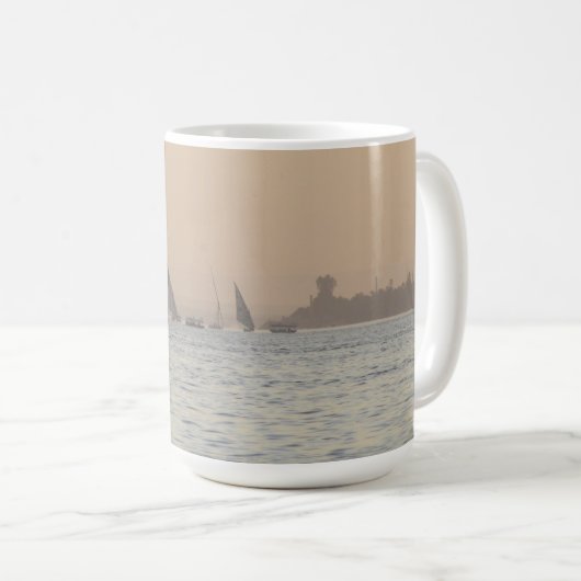 Coucher de soleil sur le Nil - Égypte Mug (Devant droit)