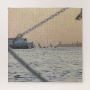 Coucher de soleil sur le Nil - Égypte Puzzle