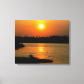 Coucher de soleil sur le Nil - Toile Art (Recto)