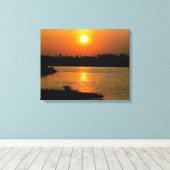 Coucher de soleil sur le Nil - Toile Art (Insitu (Plancher de Bois))