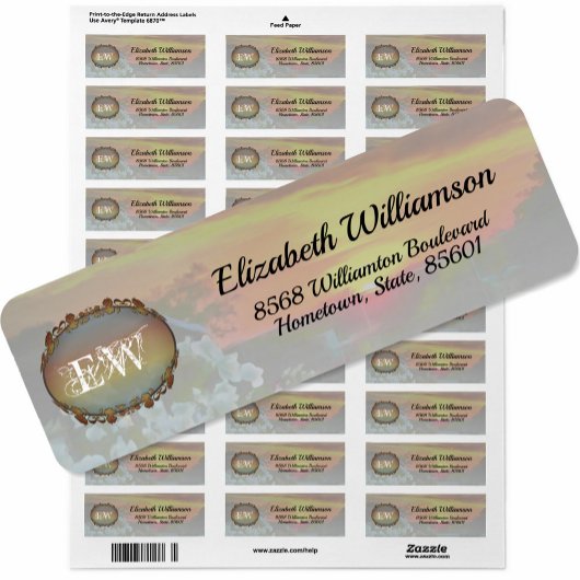 Coucher de soleil sur le toit 2295 Étiquette de ad