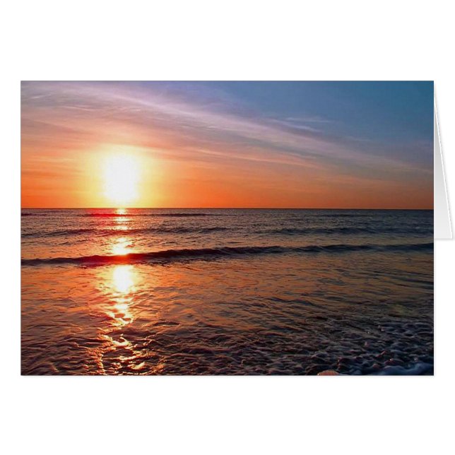 Coucher De Soleil Sur L'Eau (Devant horizontal)