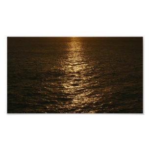 Coucher de soleil sur l'eau Photographie abstraite