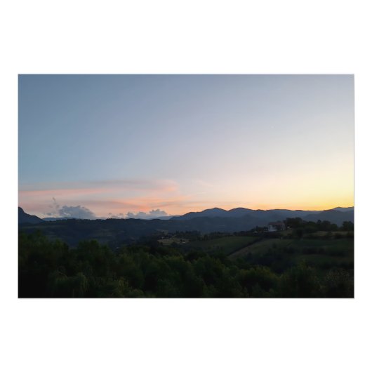 Coucher de soleil sur les Carpates – Photographie (Devant)