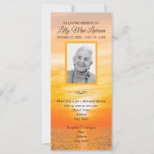 Coucher de soleil sur les invitations au service c (Devant)