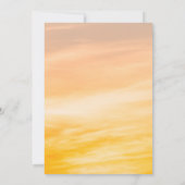 Coucher de soleil sur les invitations au service c (Dos)