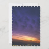 Coucher De Soleil Sur Les Invitations De Mariage D (Dos)