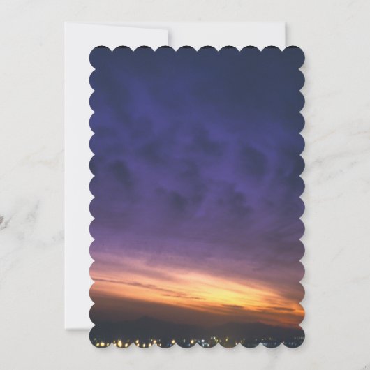 Coucher De Soleil Sur Les Invitations De Mariage D (Dos)