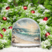 Coucher de soleil sur les vagues océaniques et le (Noël)