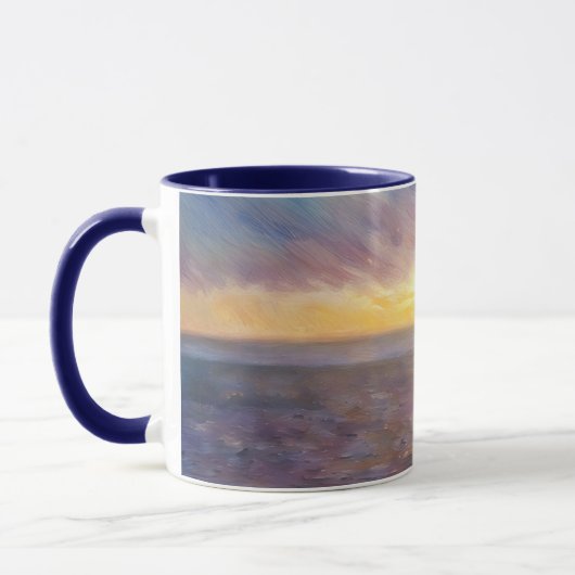 Coucher de soleil sur l'océan Art Mug (Gauche)