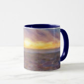Coucher de soleil sur l'océan Art Mug (Devant droit)