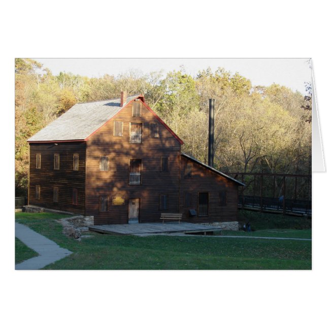 Coucher de soleil sur l'Old Grist Mill (Devant horizontal)