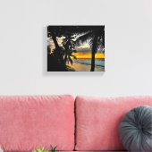 Coucher de soleil sur toile (Insitu(Salon))