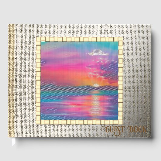 Coucher de soleil sur toile de jute (Recto)