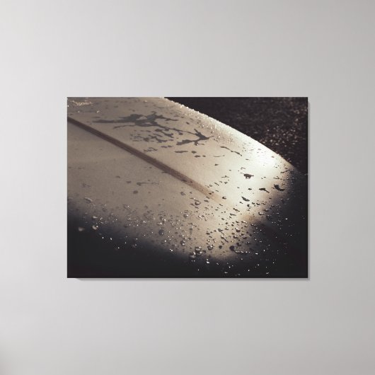 Coucher de soleil sur une planche de surf toile ét (Recto)