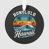 Coucher de soleil surf Honolulu Hawaï (devant)