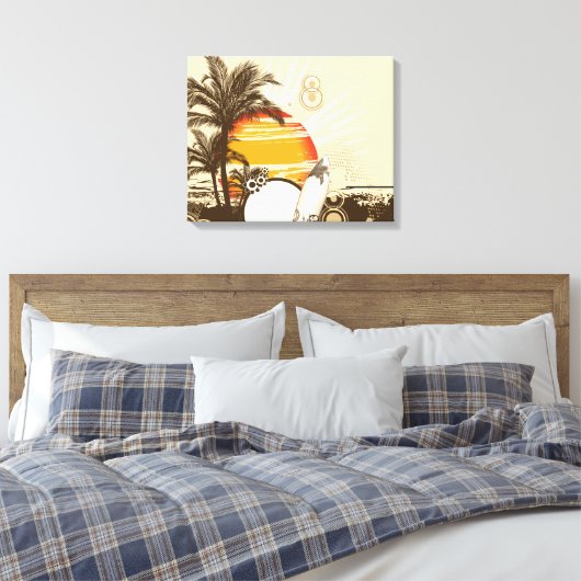 Coucher de soleil - Toile enveloppée (Insitu(Chambre))