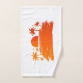 Coucher de soleil tropical (Serviette à main)