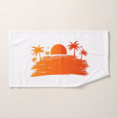 Coucher de soleil tropical (Serviette à main)