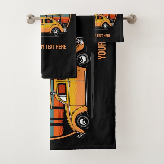 Coucher de soleil Tropical de texte personnalisé (En situation)