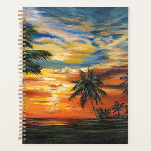 Coucher de soleil tropical étonnant (Devant)