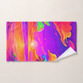 Coucher de soleil tropical vif (Serviette à main)