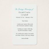 Coucher de soleil turquoise et paisible (Dos)