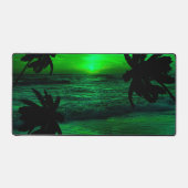COUCHER DE SOLEIL VERT MODERNE PLAGE NATURE (Recto)