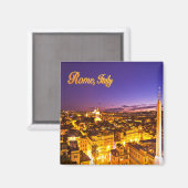 Coucher de soleil violet à Rome, Italie Magnet (Recto/Verso)
