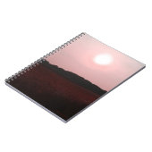 Coucher de soleil violet sur le Carnet de terrain (Côté gauche)