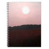 Coucher de soleil violet sur le Carnet de terrain (Devant)