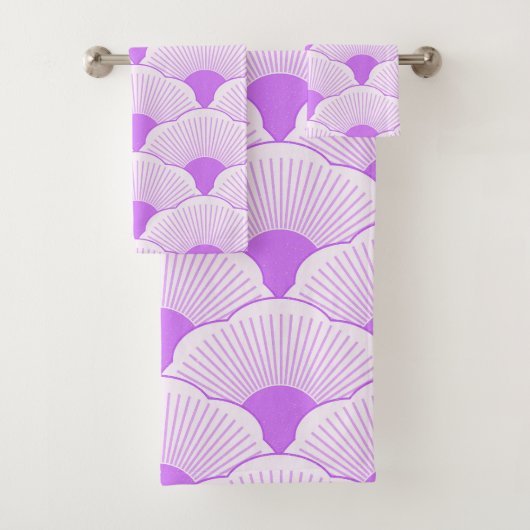 Coucher de soleil, violet tonique, texture béton (En situation)