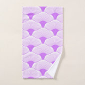 Coucher de soleil, violet tonique, texture béton (Serviette à main)